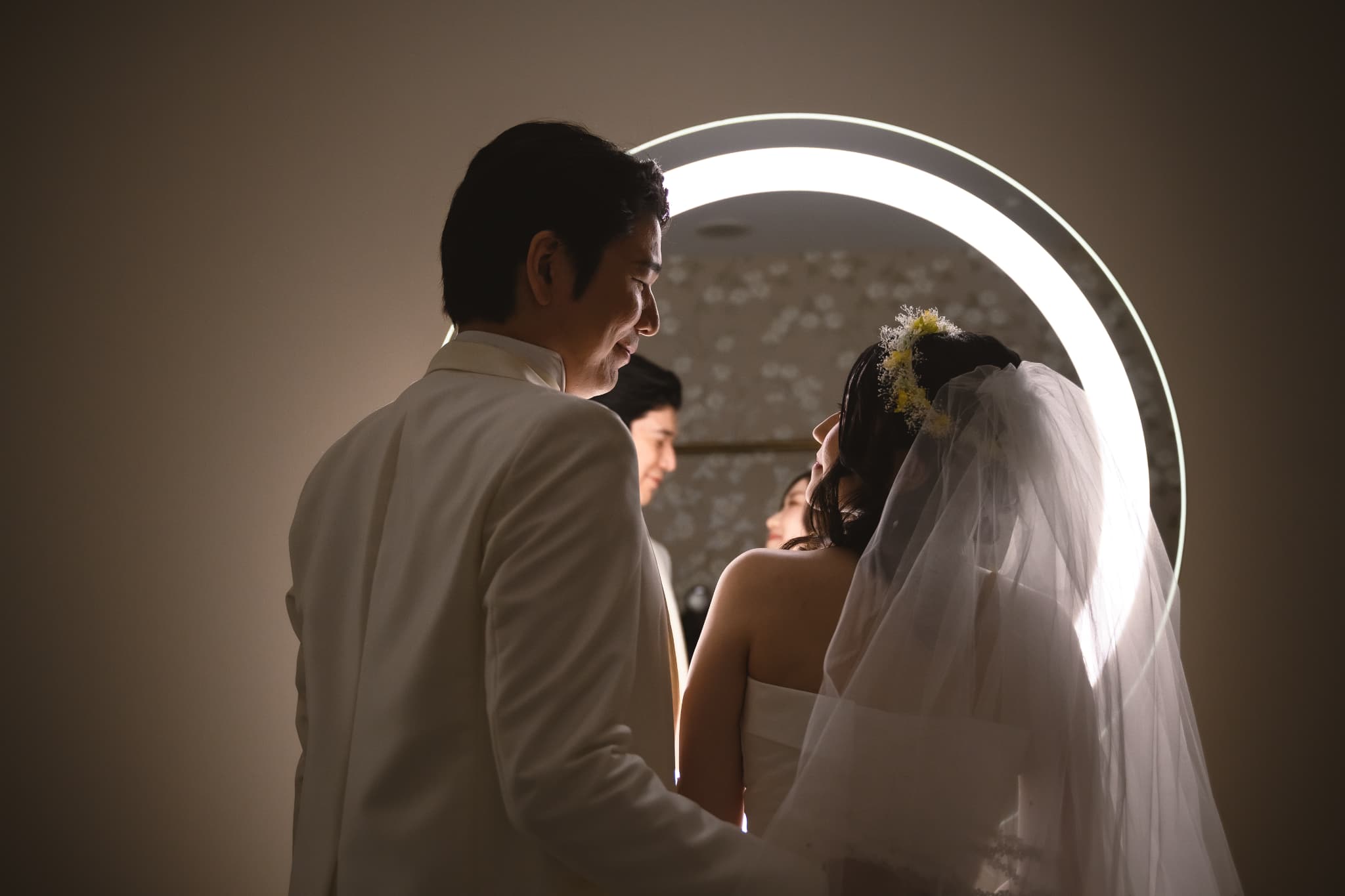 幻想的なお仕度シーンの撮影